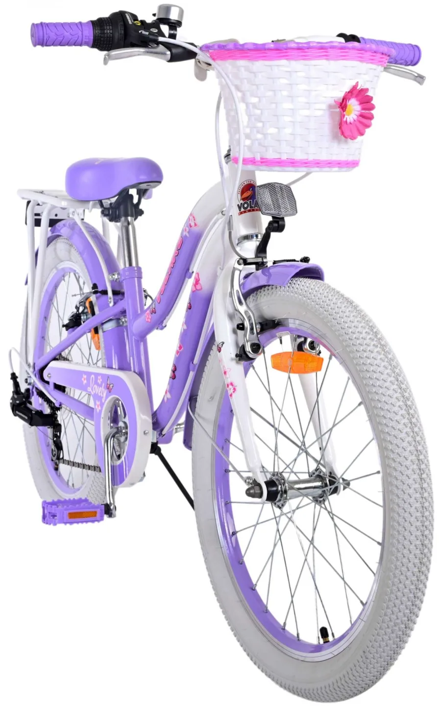 Volare Lovely Kinderfiets – Meisjes – 20 inch – Paars – 7 versnellingen — foto 6
