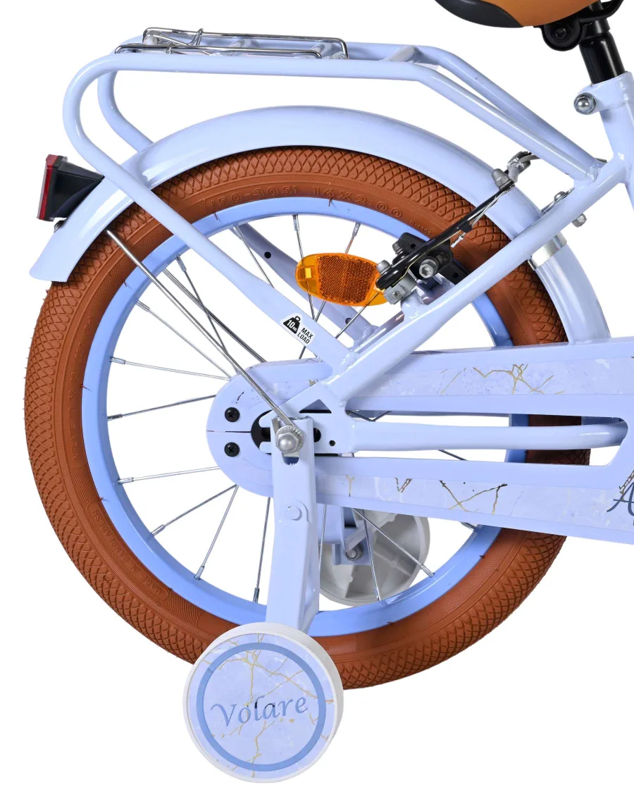 Volare Ashley Kinderfiets - Meisjes - 16 inch - Pastel Blauw- Twee Handremmen — foto 2