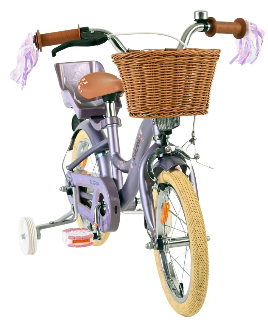 Volare Blossom Kinderfiets – Meisjes – 14 inch – Paars — foto 7