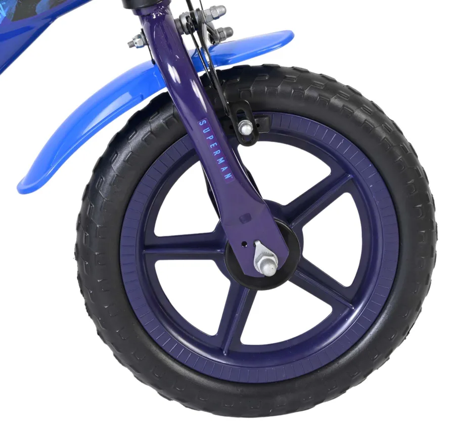Superman Kinderfiets – Jongens – Mag Wheels – 12 inch – Blauw — foto 2