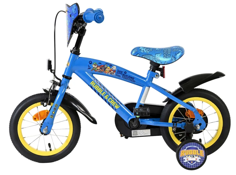 Paw Patrol -Rubble & Crew – Kinderfiets – Jongens – 12 inch – Blauw — foto 9