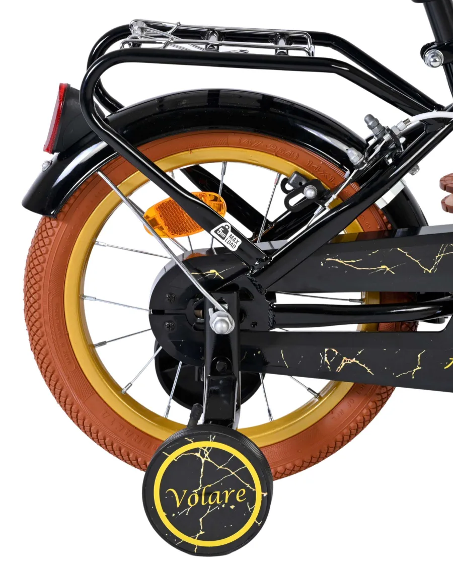 Volare Ashley Kinderfiets – Meisjes – 14 inch – Zwart – Twee Handremmen — foto 2