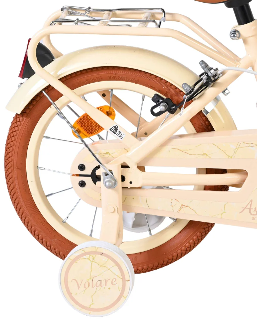 Volare Ashley Kinderfiets – Meisjes – 14 inch – Creme – Twee Handremmen — foto 2