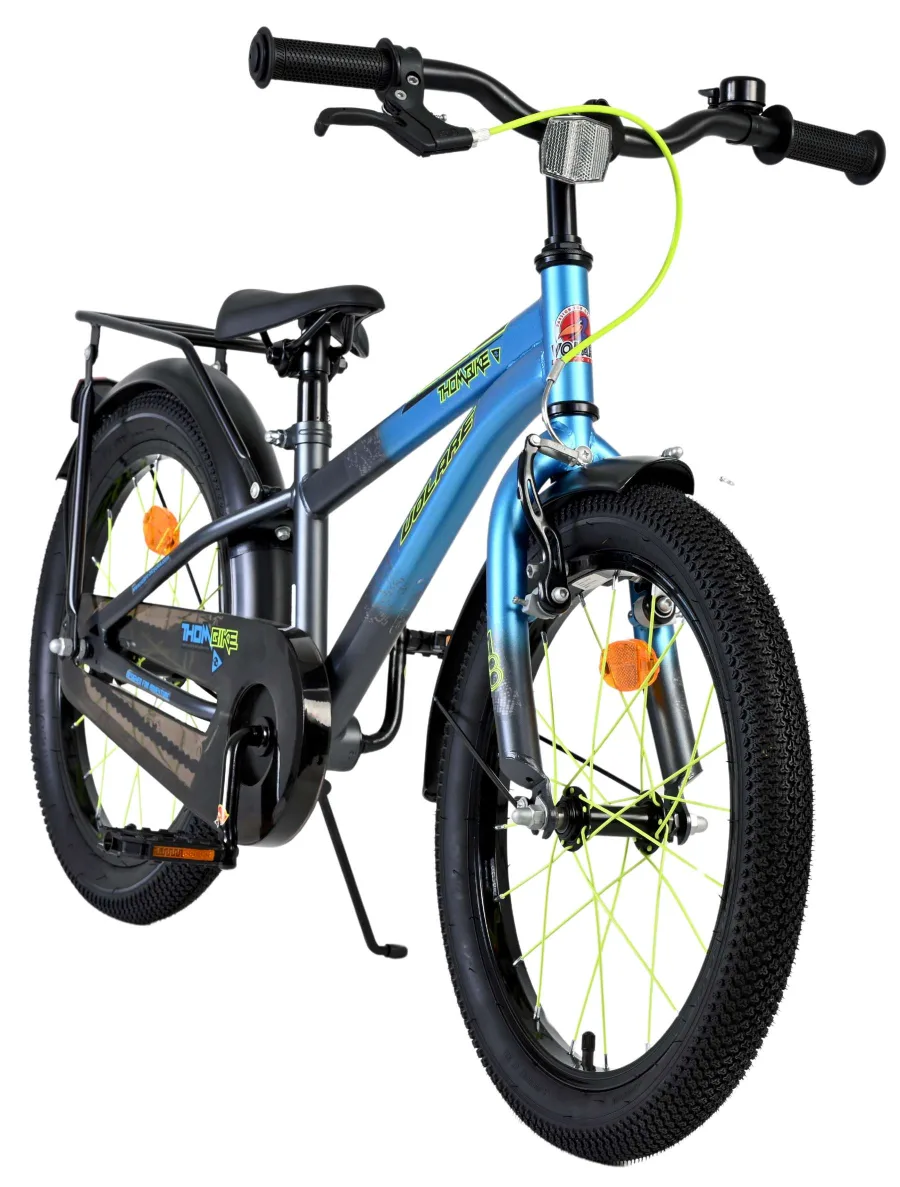Volare Thombike Kinderfiets – Jongens – 18 inch – Blauw Grijs — foto 6