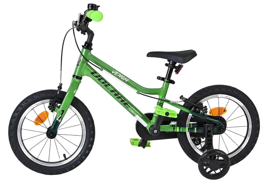 Volare Venom Kinderfiets – Jongens – 14 inch – Groen – Twee handremmen — foto 9