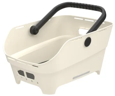 Bike basket Basil Cento Neo MIK rear 46 x 23 x 14 cm - white