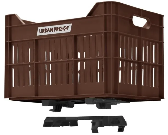 Gerecyclede Fietskrat Urban Proof Click 30 Liter Donker bruin — foto 11