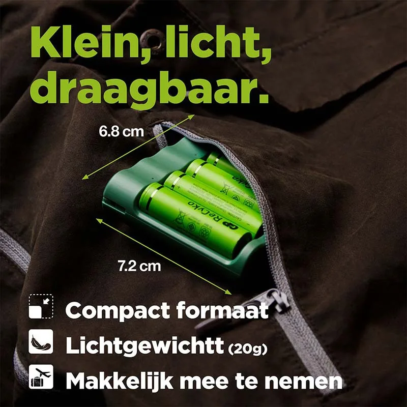 USB batterijlader + 4 x AA-batterijen 2100mAh NiMH — foto 5