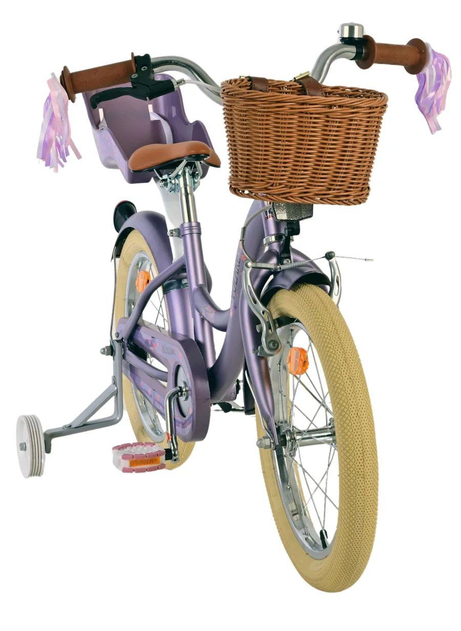 Volare Blossom Kinderfiets – Meisjes – 16 inch – Paars — foto 6
