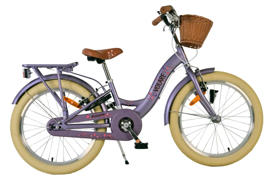 Volare Blossom Kinderfiets – Meisjes – 20 inch – Paars – Twee handremmen — foto 12