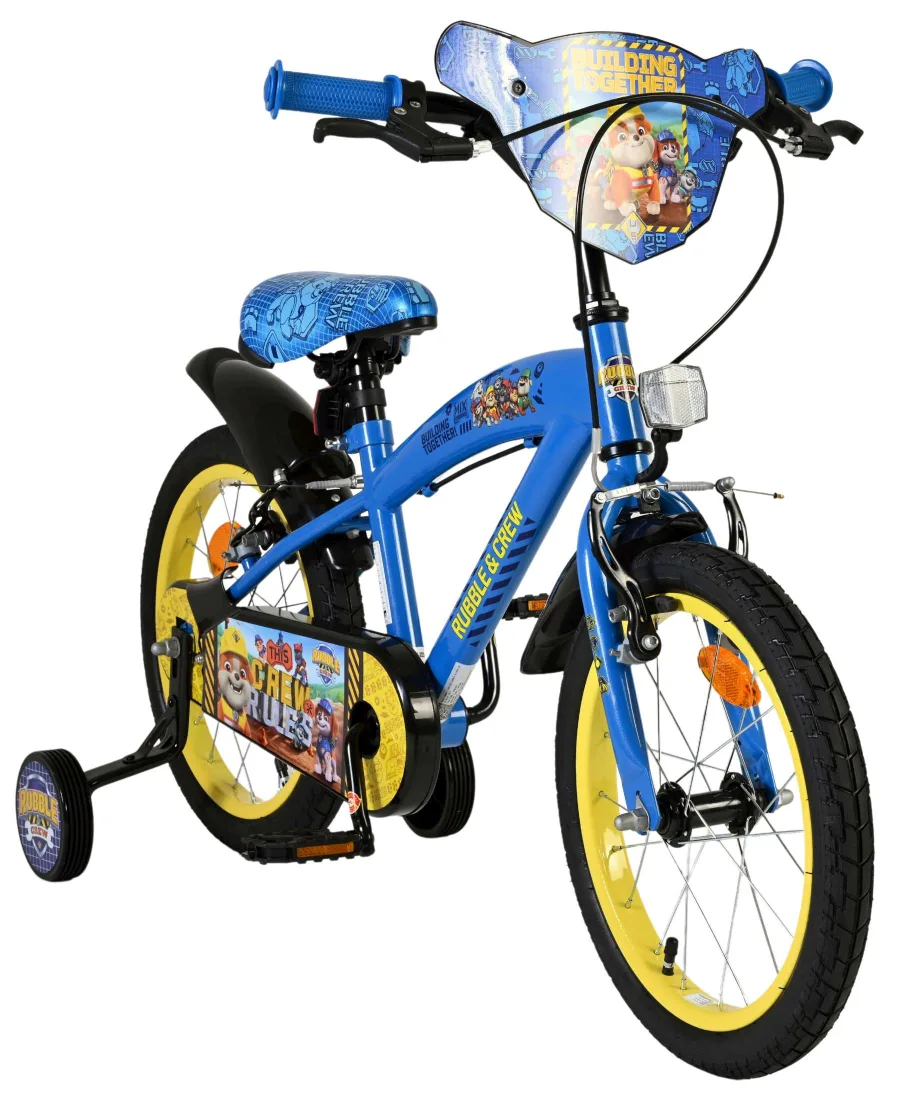 Rubble & Crew Kinderfiets – Jongens – 16 inch – Blauw – Twee handremmen — foto 7