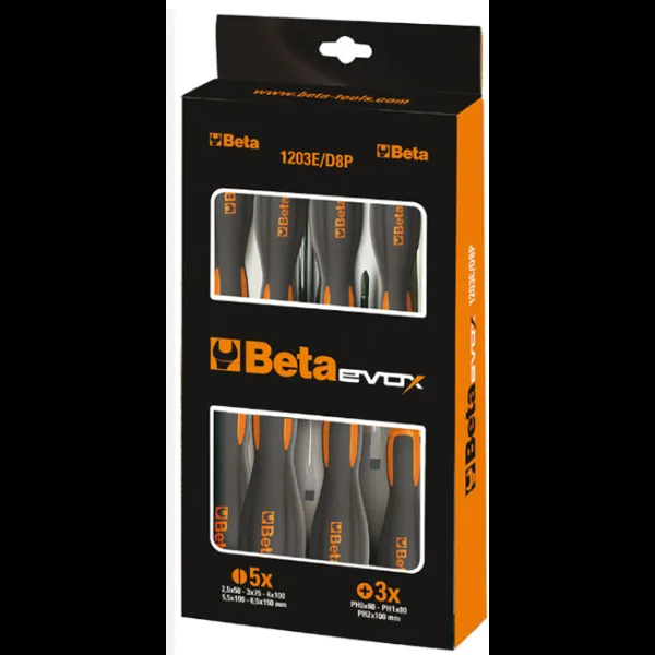 Schroevendraaierset Beta Tools Evox 1203E/D8P – 8 delig — foto 2