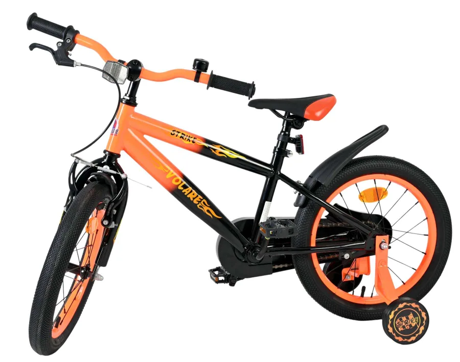 Volare Strike Kinderfiets – Jongens – 16 inch – Zwart Oranje — foto 9