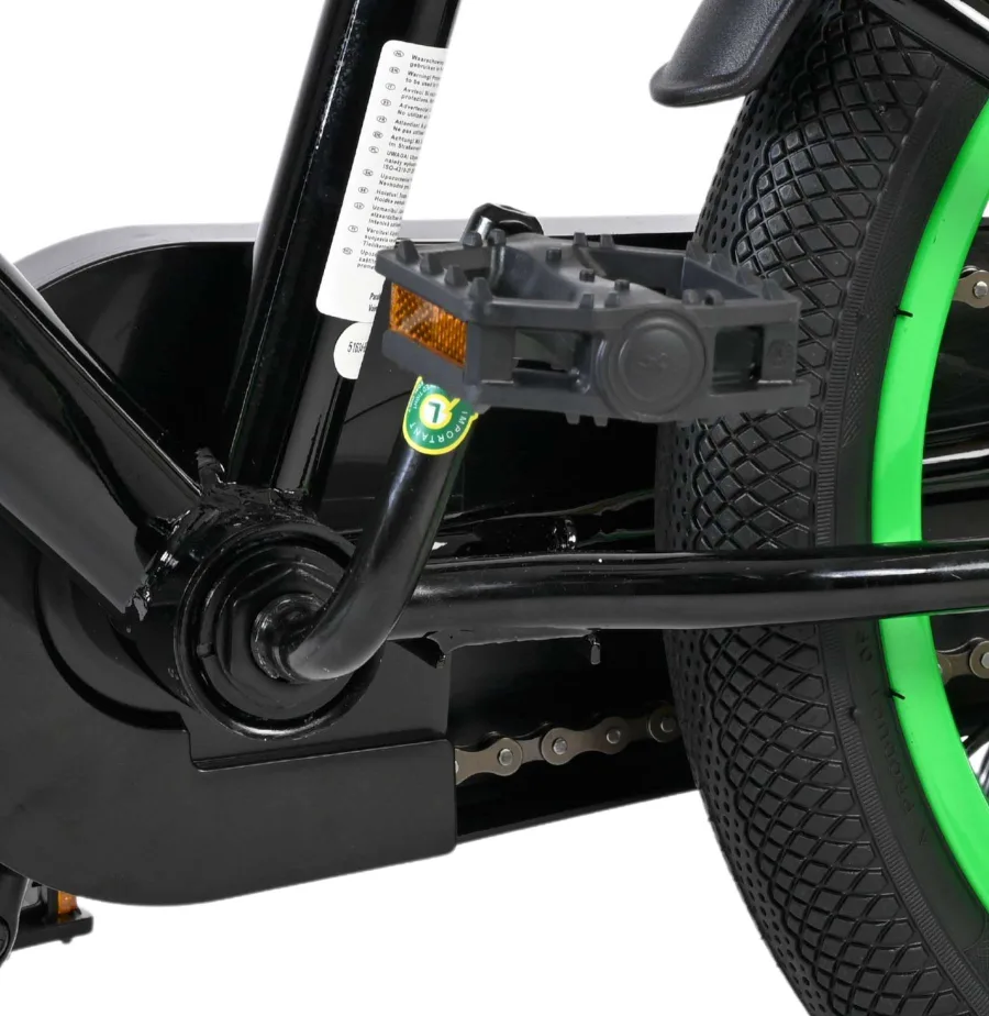 Volare Strike Kinderfiets – Jongens – 16 inch – Zwart Groen — foto 10