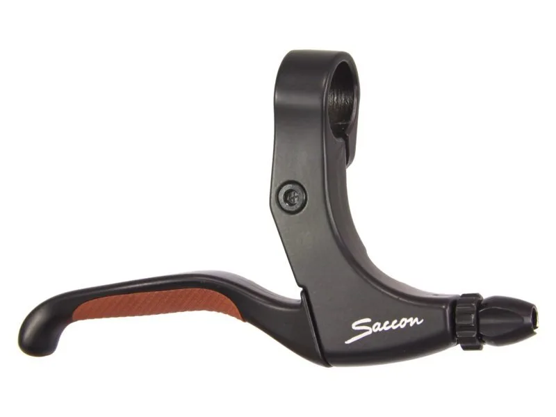 Remgreepset Saccon rollerbrake – zwart met rubberen greep — foto 3