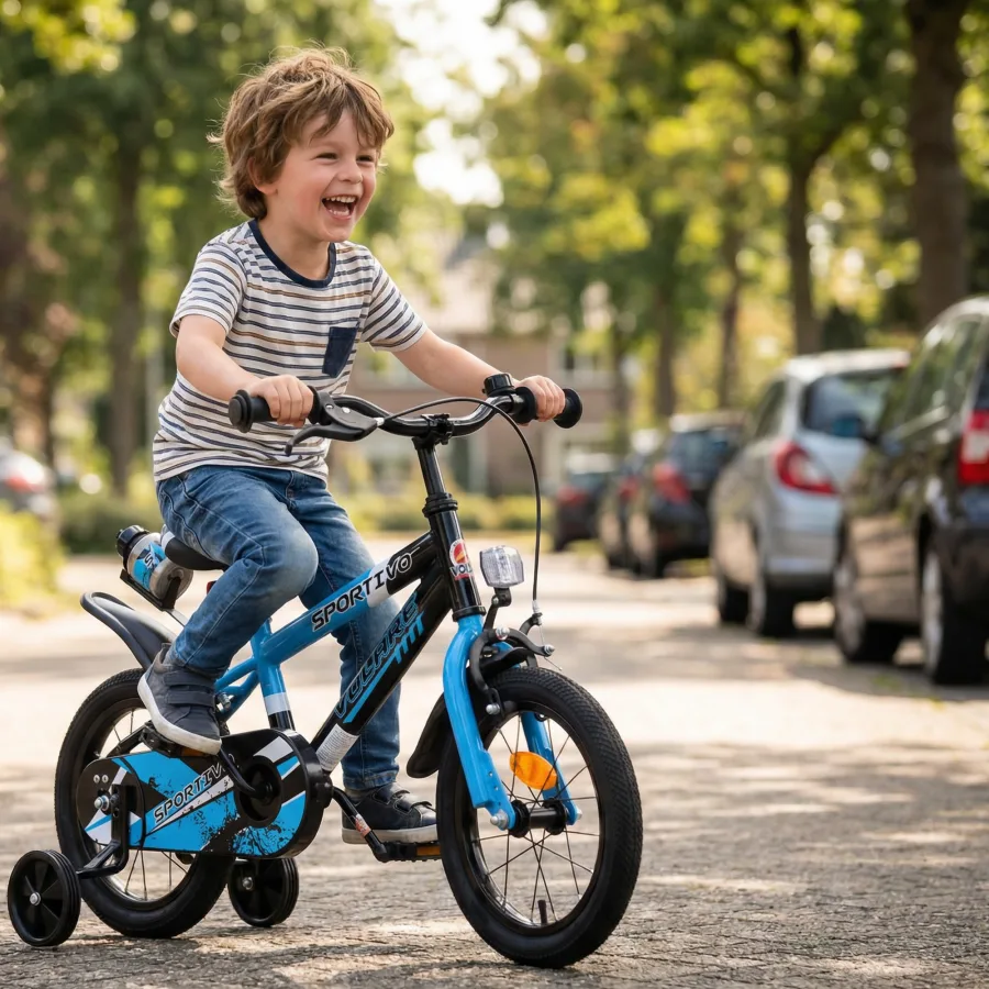 Volare Sportivo Kinderfiets – Jongens – 12 inch – Groen Zwart – Twee Handremmen — foto 15