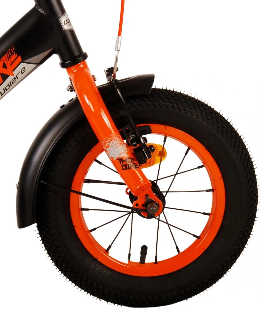 Volare Thombike Kinderfiets – Jongens – 12 inch – Zwart Oranje — foto 12