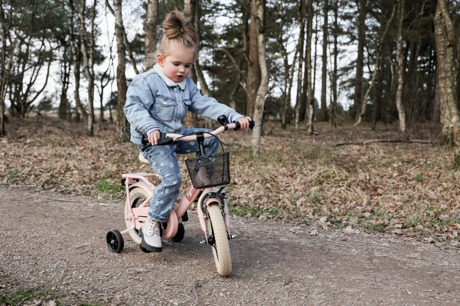 Kinderfiets Kyoso Sparkle 12 inch met remnaaf - mat roze — foto 4