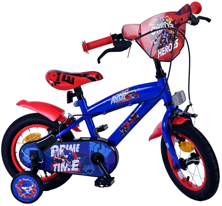 Turbo Crew Kinderfiets – Jongens – 12 inch – Blauw Rood – Twee handremmen — foto 2