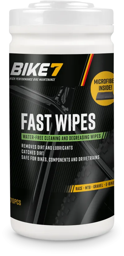 Reinigingsdoekjes Bike7 Fast Wipes - 70 stuks