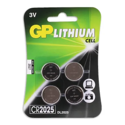 CR2025 Lithium-knoopcellen 3V 4PK