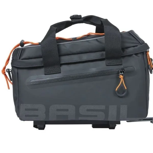 Bagagedragertas Basil Miles Tarpaulin MIK 7 liter  zwart/oranje — foto 2