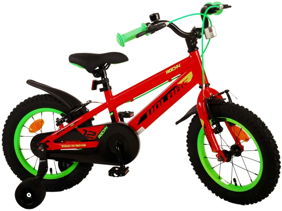 Volare Rocky Kinderfiets – Jongens – 14 inch – Rood – Twee handremmen — foto 3