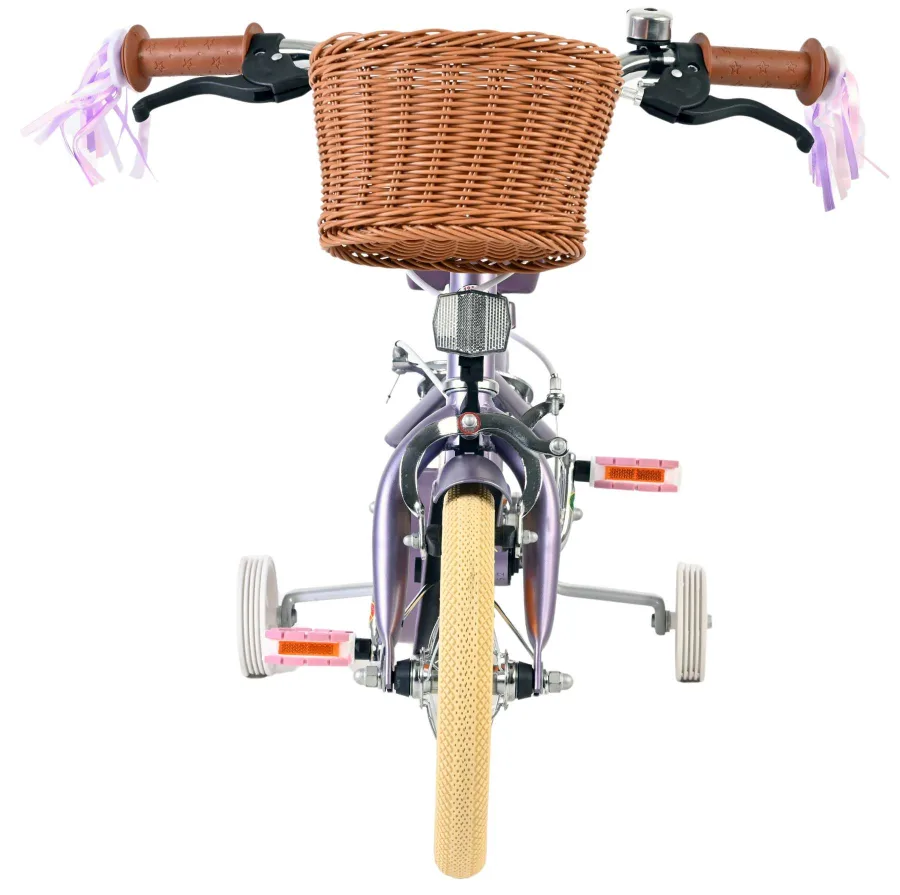 Volare Blossom Kinderfiets – Meisjes – 12 inch – Paars – Twee handremmen — foto 8