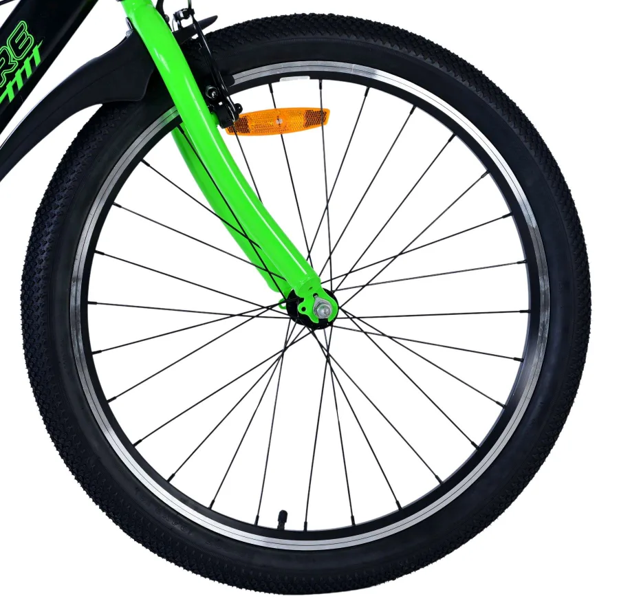 Volare Sportivo Kinderfiets – Jongens – 24 inch – Zwart Groen – Twee Handremmen — foto 3