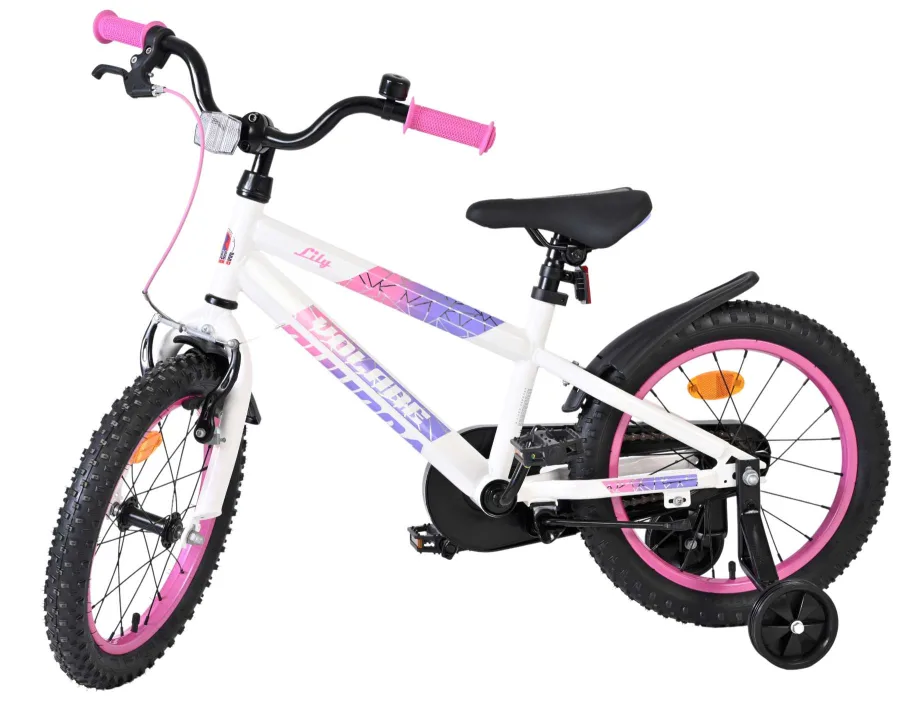 Volare Lily Kinderfiets – Meisjes – 16 inch – Wit Roze Paars — foto 9