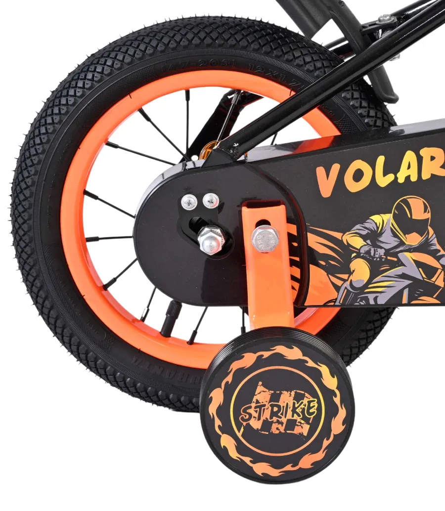 Volare Strike Kinderfiets – Jongens – 12 inch – Zwart Oranje — foto 2