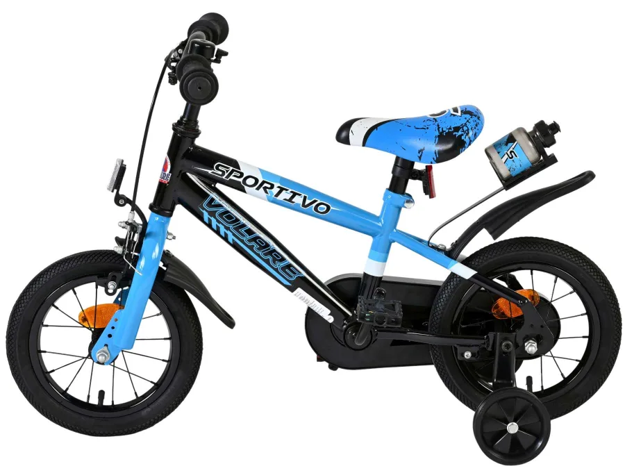 Volare Sportivo Kinderfiets – Jongens – 12 inch – Blauw Zwart — foto 10