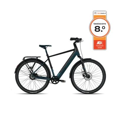 Avalon E-Flow E-Bike Petrol mat zwart Gates Belt snaar 54cm Heren