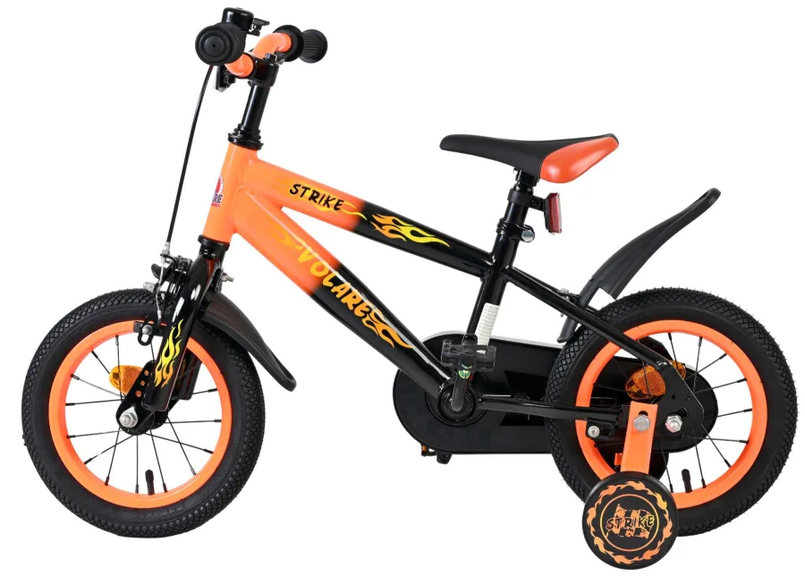 Volare Strike Kinderfiets – Jongens – 12 inch – Zwart Oranje — foto 8
