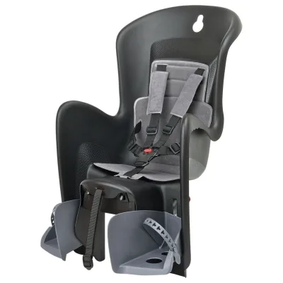 Kinderzitje achter Polisport Bilby Maxi - zwart/grijs - dragermontage (CFS)
