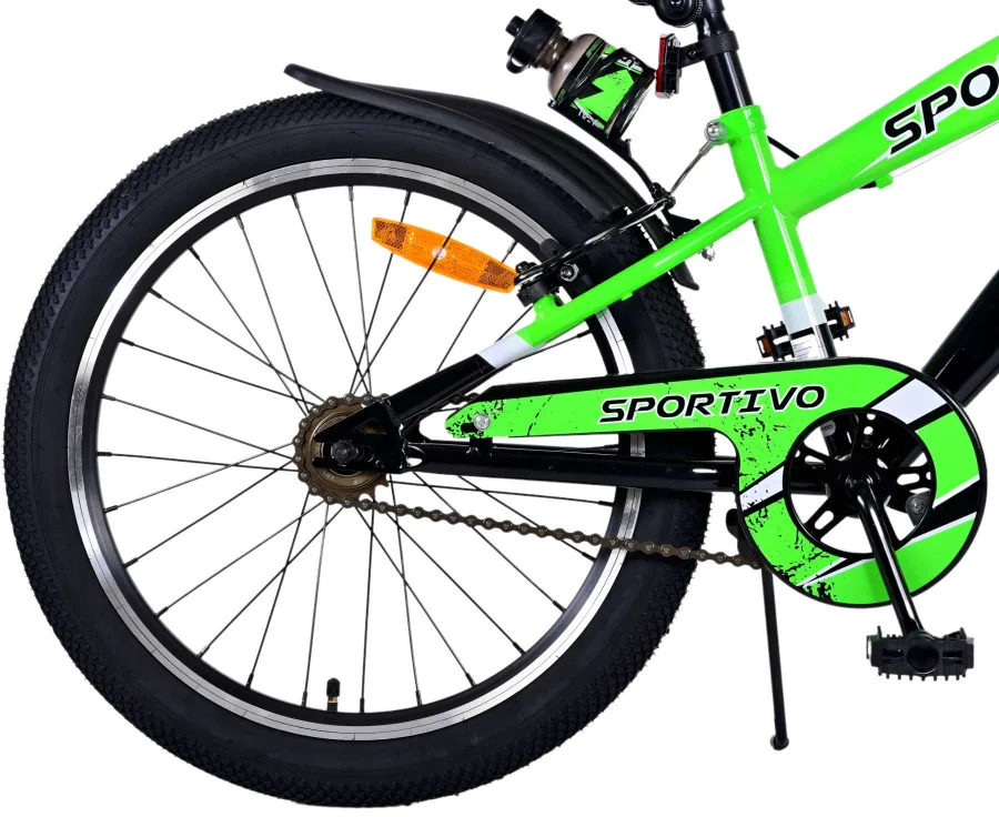 Volare Sportivo Kinderfiets – Jongens – 20 inch – Groen – Twee handremmen — foto 3