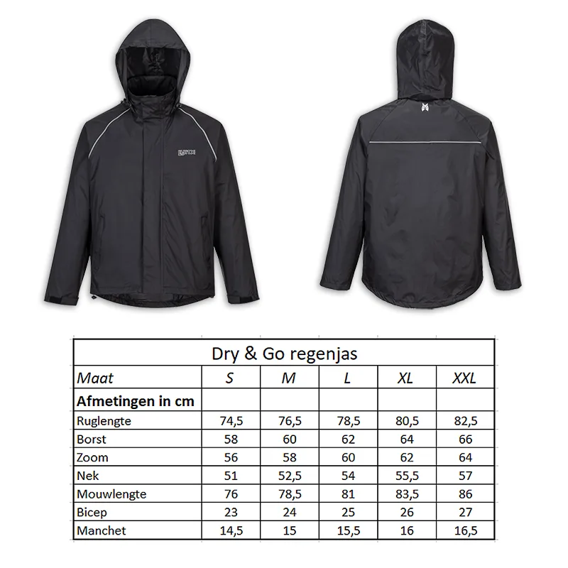 Regenjas Dry & Go maat L — foto 5