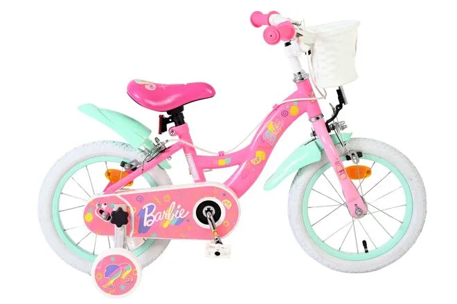 Barbie Kinderfiets – Meisjes – 14 inch – Roze – Twee handremmen