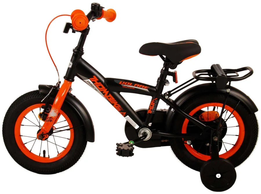 Volare Thombike Kinderfiets – Jongens – 12 inch – Zwart Oranje — foto 5