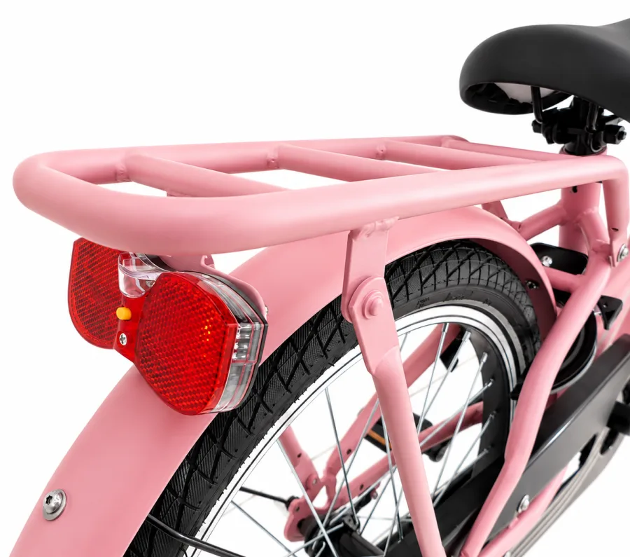 Kinderfiets Kyoso Blossom Mauve 20 inch remnaaf mat roze — foto 7
