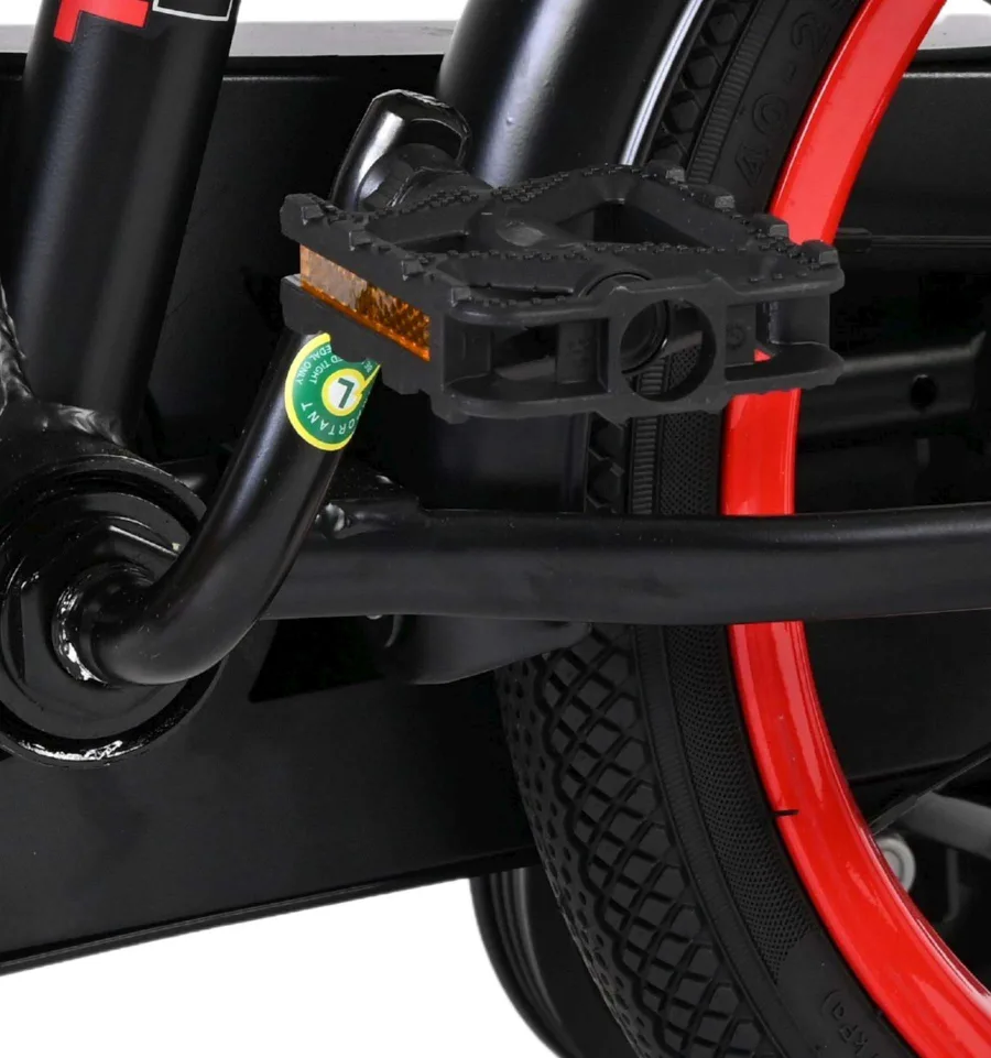 Volare Thombike Kinderfiets – Jongens – 14 inch – Zwart Rood — foto 11