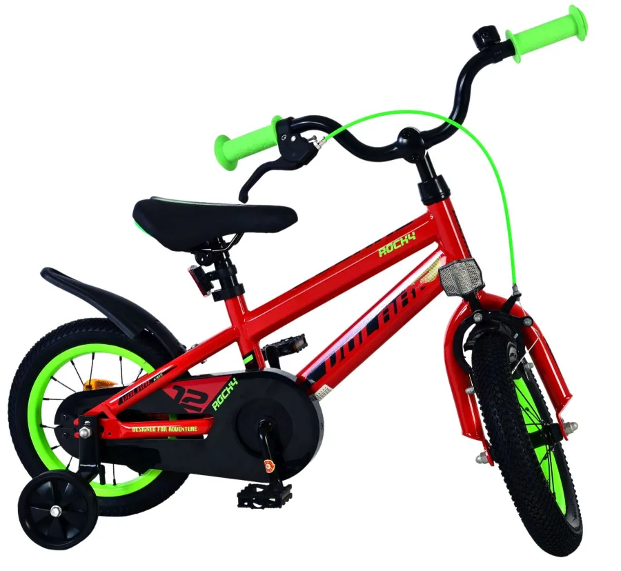 Volare Rocky Kinderfiets – Jongens – 12 inch – Rood – Twee handremmen — foto 10