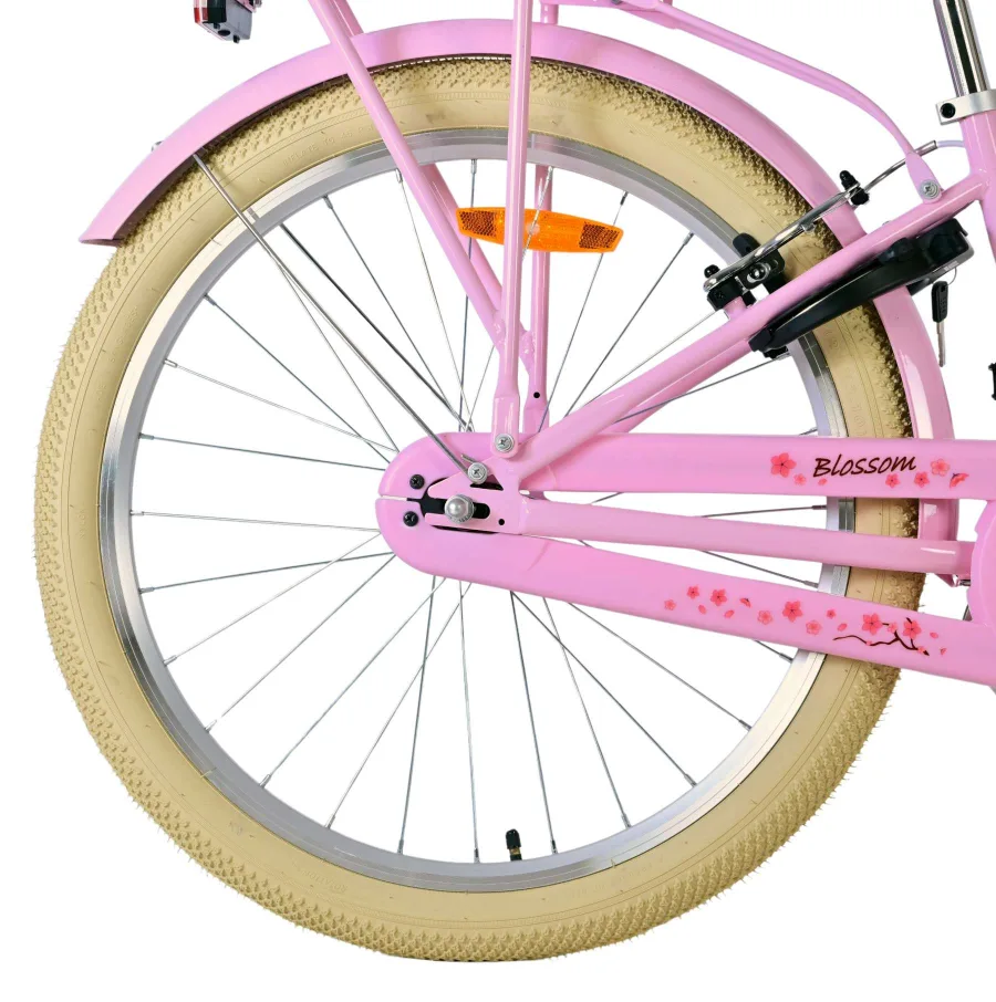 Volare Blossom Kinderfiets – Meisjes – 24 inch – Roze – Twee handremmen — foto 2