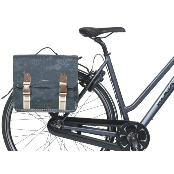 Dubbele fietstas Basil Bohème MIK 35 liter indigo blauw — foto 2