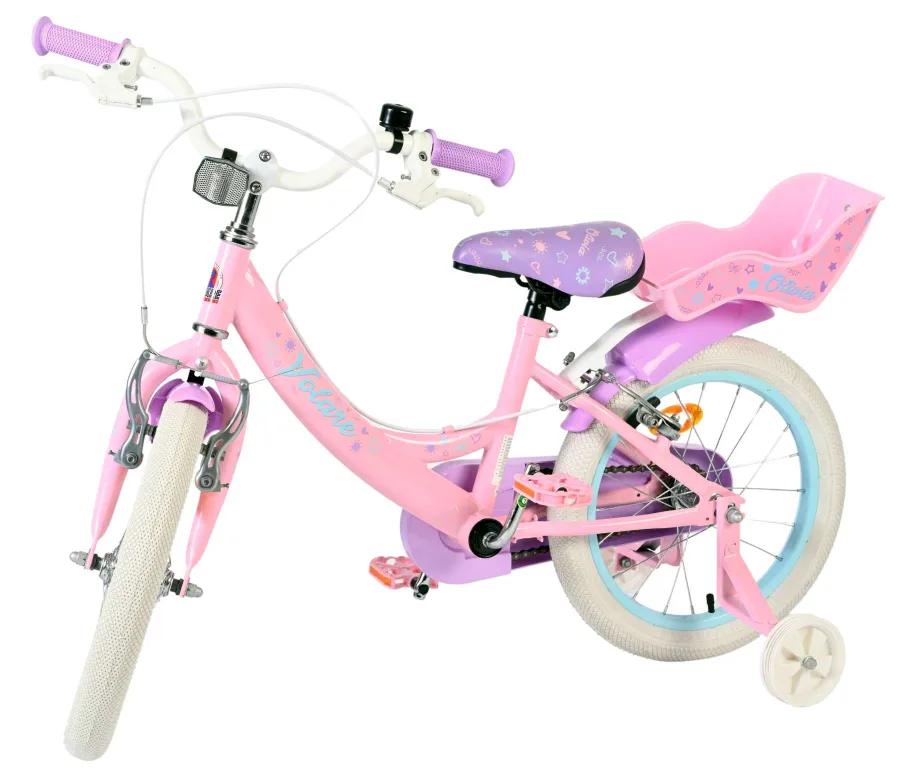 Volare Olivia Kinderfiets – Meisjes – 16 inch – Roze – Twee Handremmen — foto 9