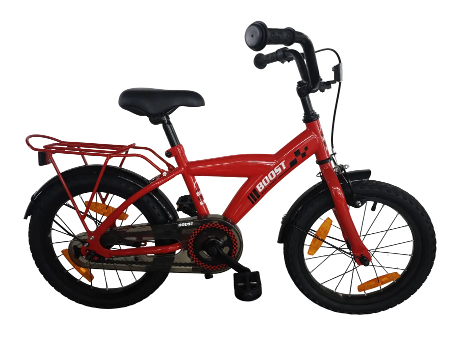 Kinderfiets Bikefun Boost 16 inch met remnaaf - Rood