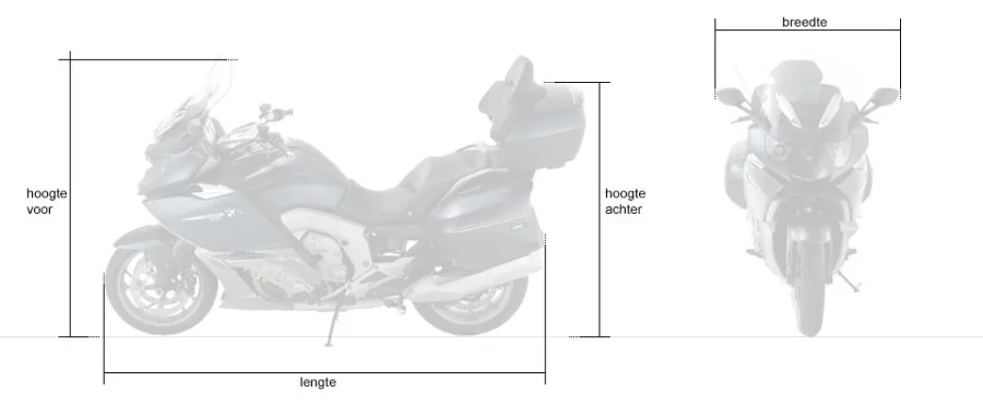 Motorhoes DS Covers ALFA TOPCASE XXL - zwart — foto 7
