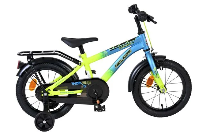 Volare Thombike Kinderfiets – Jongens – 14 inch – Blauw/Geel — foto 13