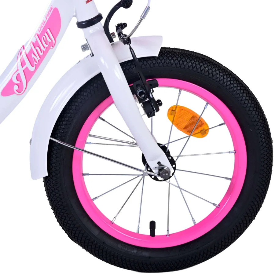 Volare Ashley Kinderfiets – Meisjes – 14 inch – Wit — foto 6