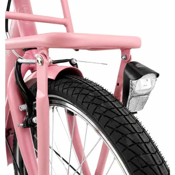 Kinderfiets Kyoso Blossom Mauve 20 inch remnaaf mat roze — foto 4